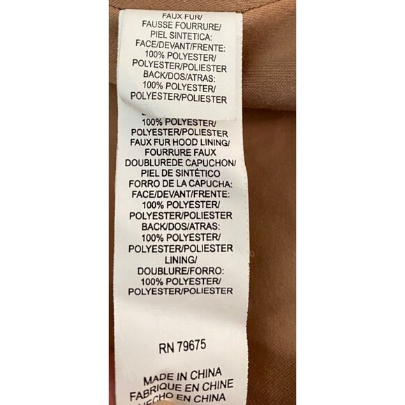 Lucky Brand Faux Fur Leopard Print Jacket w/ Hood XS - Picture 5 of 13